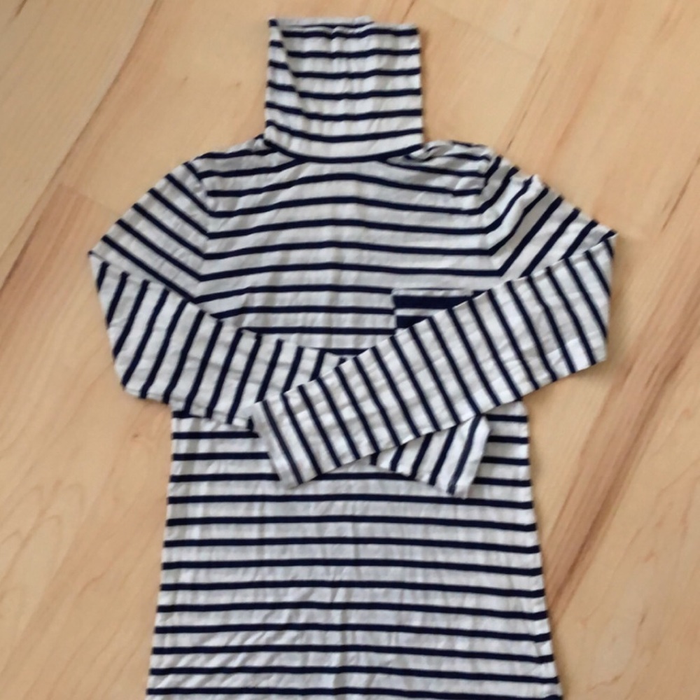 crewcuts striped turtleneck long sleeve w/ pocket